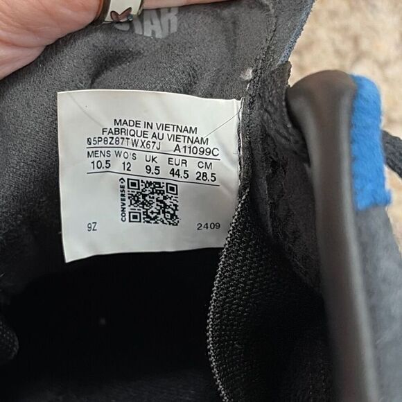 Converse CONS One Star Academy Suede Black Blue Men’s 10.5 - Picture 7 of 9